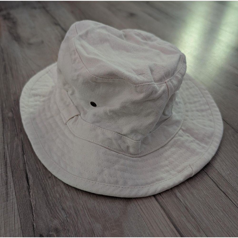 3/$20 Duluth Trading Company Youth Large White Bucket Hat (Z3)